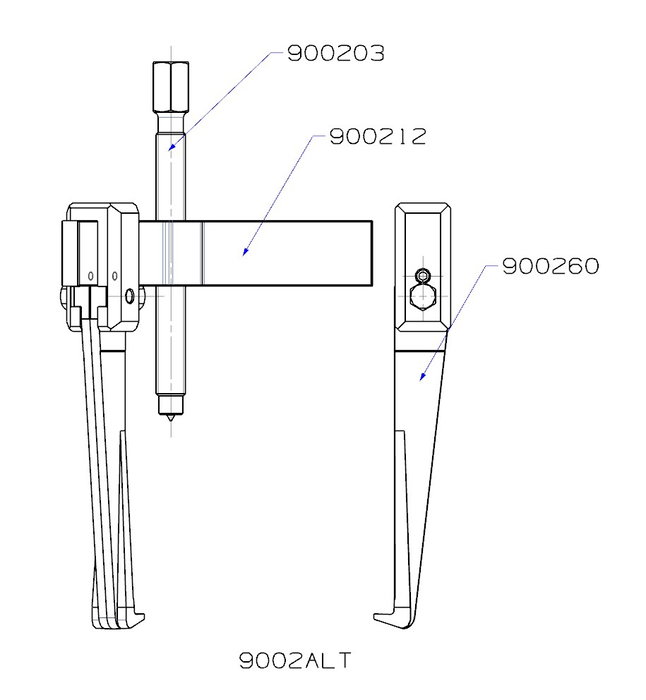 Forza Extracteur à 3 griffes 130x130 mm